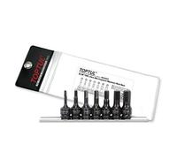 Toptul 7Pcs 3/8 Inch Drive Hex Bit Socket Rail Set Black Phosphate Tool Gdag0702