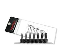Toptul 7Pcs 3/8 Inch Drive Star Bit Impact Socket Rail Set Satin Chrome Gdag0703