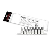 Toptul Professional 8 Piece 1/2in Drive Hex Bit Socket Set 1/4 - 3/4in GBAG0801