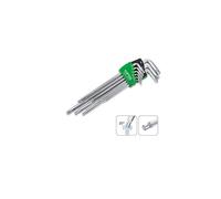 Toptul 9 Piece Extra Long Type Ball End Torx Key Wrench Set Torx T10 - T50