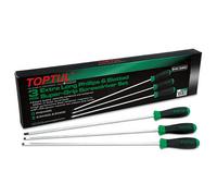 Toptul Extra-Long Super-Grip Screwdriver Set 3 Pc Slotted & Phillips Gaae0306