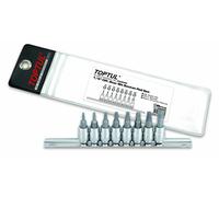 Toptul Professional 8 Piece 1/4in Drive Torx Bit Socket Set T8 - T40 GAAG0808