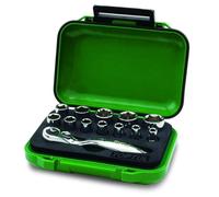 Toptul 13 Piece 1/4 Inch Drive Mini Ratchet Socket Set 4 13 mm Robust Gabw1301