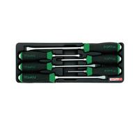 Toptul Go-Thru Slotted & Phillips Screwdriver Set 6Pc Hexagon Driver Gaat0601