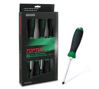 Toptul Go-Thru Slotted & Phillips Screwdriver Set 6Pc Sizes 5.5-8mm Gaae0613
