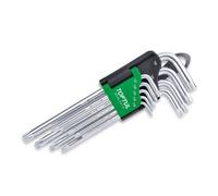 Toptul Long Type Star Key Wrench Set 9 Pc T10-T50 Sncm+V Steel Gaal0914