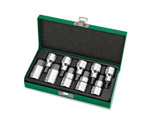 Toptul Professional 10 Piece 1/2in Drive Hex Bit Socket Set 4mm - 19mm GAAD1007