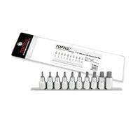 Toptul Professional 10 Piece 1/2in Drive Torx Bit Socket Set T20 - T70 GAAG1006