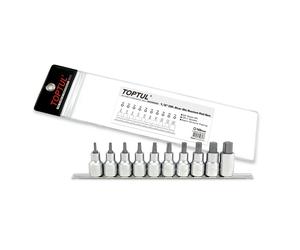 Toptul Professional 10 Piece 1/2in Drive Torx Bit Socket Set T20 - T70 GAAG1006