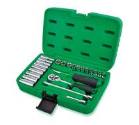 Toptul Professional 24 Piece 1/4in Drive 6 Point Flank Drive Socket Set GCAI2403