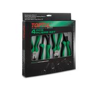 Toptul Professional 4 Piece Mixed Combination Pliers Set GAAE0402