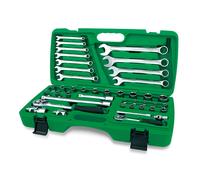 Toptul Professional 42 Piece 1/4in & 1/2in Drive Socket & Wrench Set GAAI4201
