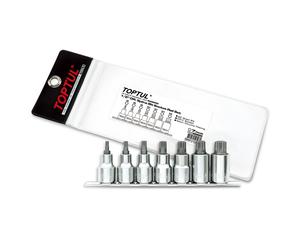 Toptul Professional 7 Piece 1/2in Drive Spline Bit Socket Set M5 - M16 GAAG0703