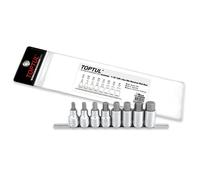 Toptul Professional 8 Piece 1/2in Drive Hex Bit Socket Set 1/4 - 3/4in GBAG0801