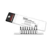 Toptul Professional 8 Piece 1/4in Drive Torx Bit Socket Set T8 - T40 GAAG0808