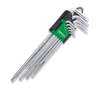 Toptul Professional 9 Piece Extra Long Type Torx Key Wrench Set Torx T10 - T50