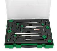 Toptul Professional 9 Piece L Type Torx & Tamper Torx Wrench Set Torx T10 - T50