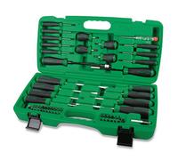 Toptul Screwdriver & Bit Set 58Pc Slotted Phillips Torx Precision Tools Gaai5801