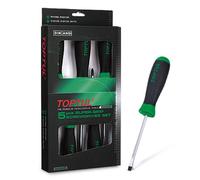 Toptul Screwdriver Set 5Pc Slotted & Phillips Super Grip 5.5-8mm Gaae0504