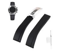 Topuly 20mm Rubber Watch Band replacement for Rolex Daytona Submariner Yacht-Master GMT-Master Sea Dweller Air-King Datejust Day-Date Explorer Deployment Buckle Silicone Strap Wirstband accessories