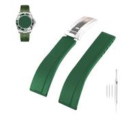 Topuly 20mm Rubber Watch Band replacement for Rolex SUBMARINER GHOST DATEJUST OYSTERPERTUAL DAYTONA YACHTMASTER Deployment Buckle Silicone Strap Wirstband accessories for Men and Women( Camouflage