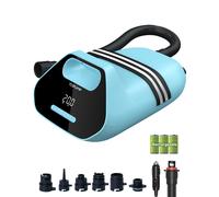 TOPUMP 7800mAh Rechargeable SUP Pump TPS300, 20 PSI Electric Paddle Board Pump with AC/DC Battery, Dual-Stage Auto Shut Off For ISUP, Kayak