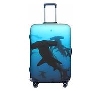 TOPUNY Hammerhead Sharks printed Suitcase cover, trolley protector, luggage protection bag