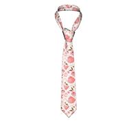 TOPUNY Tea Cups with Roses Romantic Shabby printed Men's Tie Fashion Silk Tie Suit Tie, Tea Cups With Roses Romantic Shabby, One Size