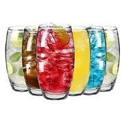 TOPUPDRINK Highball Juice Drinking Glasses, Highball Glasses, Large Juice Drinking Glasses, Tall Dining Glasses, Water Glasses Set of 6, Dish Washer Safe Glasses (12 x Glasses 510ML)