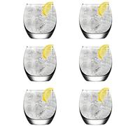 TOPUPDRINK Tumblers, Water, Juice Drinking Glasses Set of 6, Dish Washer Safe Drink Glass Set (6 x Glasses 410ML)