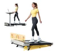 Toputure Walking Pad Treadmill for Home, 9% Incline Desk Treadmill, 2.5HP Running Machine with Bluetooth App Control, 100x40cm Belt, LED Display, 12 Sports Modes