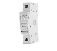 TOPV-30 1P 2P DC Fuse Holder 10 * 38mm High Voltage Solar PV 1100V TOPV-30 Base Photovoltaic Protection Protector 1Pcs(25A,1P Without LED)