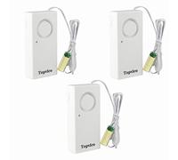 Topvico Water Leak Sensor Detector Flood Alarm for Basement 120dB Work Alone Battery Operated 3 Packs