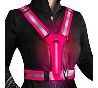 Topward Running Vest High Visibility Reflective Gear, Mens Hi Viz Vests, Lightweight Adjustable 360-degree Hi Vis Safety Vest for Dog Walking Jogging Hiking Camping Cycling Motorcycle