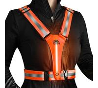 Topward Running Vest High Visibility Reflective Gear, Mens Hi Viz Vests, Lightweight Adjustable 360-degree Hi Vis Safety Vest for Dog Walking Jogging Hiking Camping Cycling Motorcycle