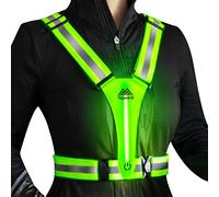 Topward Running Vest High Visibility Reflective Gear, Mens Hi Viz Vests, Lightweight Adjustable 360-degree Hi Vis Safety Vest for Dog Walking Jogging Hiking Camping Cycling Motorcycle