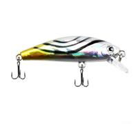 Topwater Fishing Lure 5cm with Engineered Dynamic Action and Triple Hooks for Ultimate Fish Attraction (M)