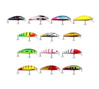 Topwater Fishing Lure 5cm with Engineered Dynamic Action and Triple Hooks for Ultimate Fish Attraction (A)