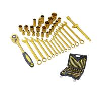 TOPWAY 1/2 Inch Socket Set 37PCs 8-32mm Metric Drive with 24-Teeth Quick Release Ratchet Wrench, Spanners and Universal Joints, Chrome Vanadium Steel, Mechanical Tool for Car Repair