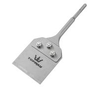 TOPWAY 4-Inch SDS-Plus Floor Scraper Chisel (265x100mm) for Removal of Tiles, Floor Adhesive, Carpets, Linoleum, Plywood, and Wall Surfaces