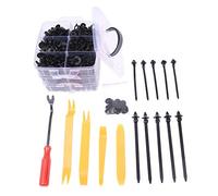 Car Retainer Clips, TOPWAY 635PCs 16 Sizes Car Trim Clips Plastic Fasteners Kit Nylon Clips Rivets Universal Car Body Trim Clips Assortment with Fastener Remover Tools, Bumper Push Retainer