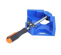 TOPWAY 90 Degree Right Angle Clamp, Heavy Duty Corner Vice Aluminum Alloy Adjustable Swing Bench Tool for DIY Woodworking Welding Cabinet Drawer Carpenter, Blue 402309