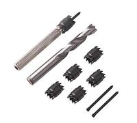 TOPWAY 9Pcs Spot Weld Cutter Set, Sheet Metal Hole Cutter Remover for Electric Cordless Power Drill Welding Auto Body Work Tool