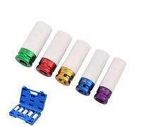 TOPWAY Alloy Wheel Impact Socket Set 5pc 1/2" Sq Drive