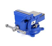 TOPWAY Bench Vice 4" 100mm 4.9kg, Heavy Duty 360 Degree Swivel Roating Base Lathe Milling Machine Table Workbench Clamp for Mechanics and Engineers 403115
