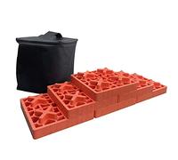 TOPWAY Caravan Levelling Blocks Foam Plastic 6PCs Pack Heavy Duty Ideal for Levelling Single and Dual Wheels, Camper Levellers, Tongue Jacks, Motorhome, Stabilizer Jacks, Packed in Storage Bag 161927