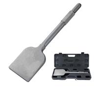 TOPWAY Clay Spade Chisel for Breaker PH65 95A Demolition Hammer Jack Hammer 1-1/8" Hex Shank Clay Spade Shovel Wide Chisel 440 x 136mm with Plastic Case 121152