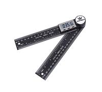 TOPWAY Digital Angle Finder 8 Inch 200mm, 0-360° Electronic Inclinometer Goniometer Protractor Angle Ruler Measuring Tool with LCD Display for Engineering Woodworking Construction 401004