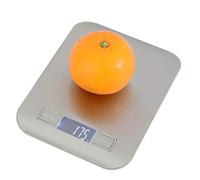 TOPWAY Digital Kitchen Scale 5kg 11lbs, Premium Stainless Steel Ultra Thin Electronic Food Weighing Scale with LCD Display for Home Cooking Baking 833162