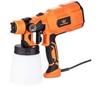 TOPWAY Electric Paint Sprayer, 550W 800ml Painting Spray Gun with 2 Nozzles and 3 Spray Patterns for Fences Walls Ceilings Wood Treatment Furniture Undercoat 100495